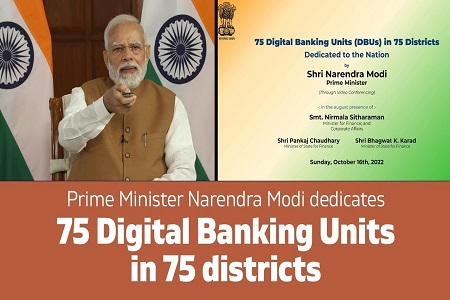 Launch of 75 Digital Banking Units in 75 Districts