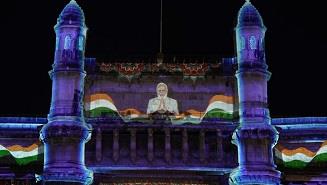 Ministry of Culture organizes projection mapping at 13 iconic locations to celebrate MannKiBaat@100
